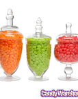 Glass Candy Jars with Lids - 6-Inch: 3-Piece Set - Candy Warehouse