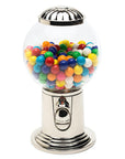 Glass Globe Gumball Machine and Candy Dispenser with Silver Top - Candy Warehouse