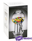 Glass Globe Gumball Machine and Candy Dispenser with Silver Top - Candy Warehouse