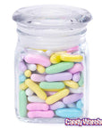 Glass Mini Square 4-Ounce Candy Jar with Lid