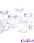 Glass Mini Square 4-Ounce Candy Jar with Lid