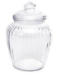 Glass Optic 60-Ounce Candy Jar with Glass Lid - Candy Warehouse