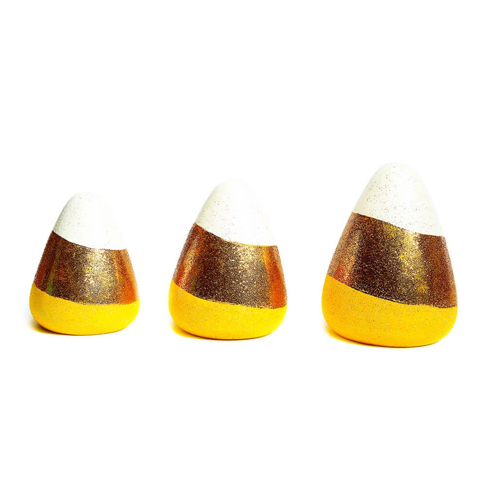 Glitter Ceramic Candy Corns: Set of 3 - Candy Warehouse