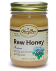 GloryBee Montana White Clover Blossom Raw Honey: 18-Ounce Jar