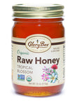 GloryBee Organic Tropical Blossom Raw Honey: 18-Ounce Jar - Candy Warehouse