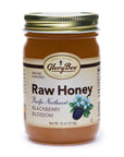 GloryBee Pacific Northwest Blackberry Blossom Raw Honey: 18-Ounce Jar - Candy Warehouse