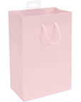 Glossy Candy Bags with Handles - Pink: 12-Piece Pack - Candy Warehouse