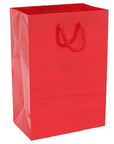 Glossy Candy Bags with Handles - Red: 12-Piece Pack