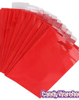 Glossy Candy Bags with Handles - Red: 12-Piece Pack