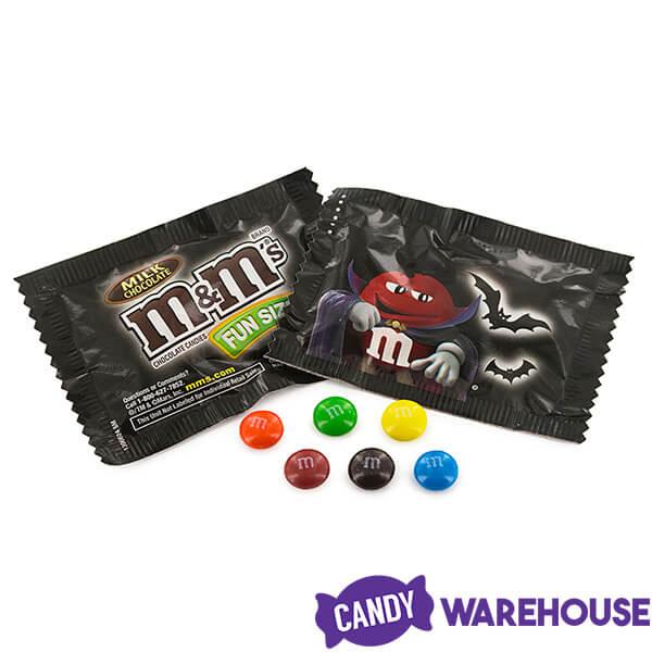 Glow in the Dark Halloween M&M's Candy Fun Size Packs: 15-Ounce Bag - Candy Warehouse