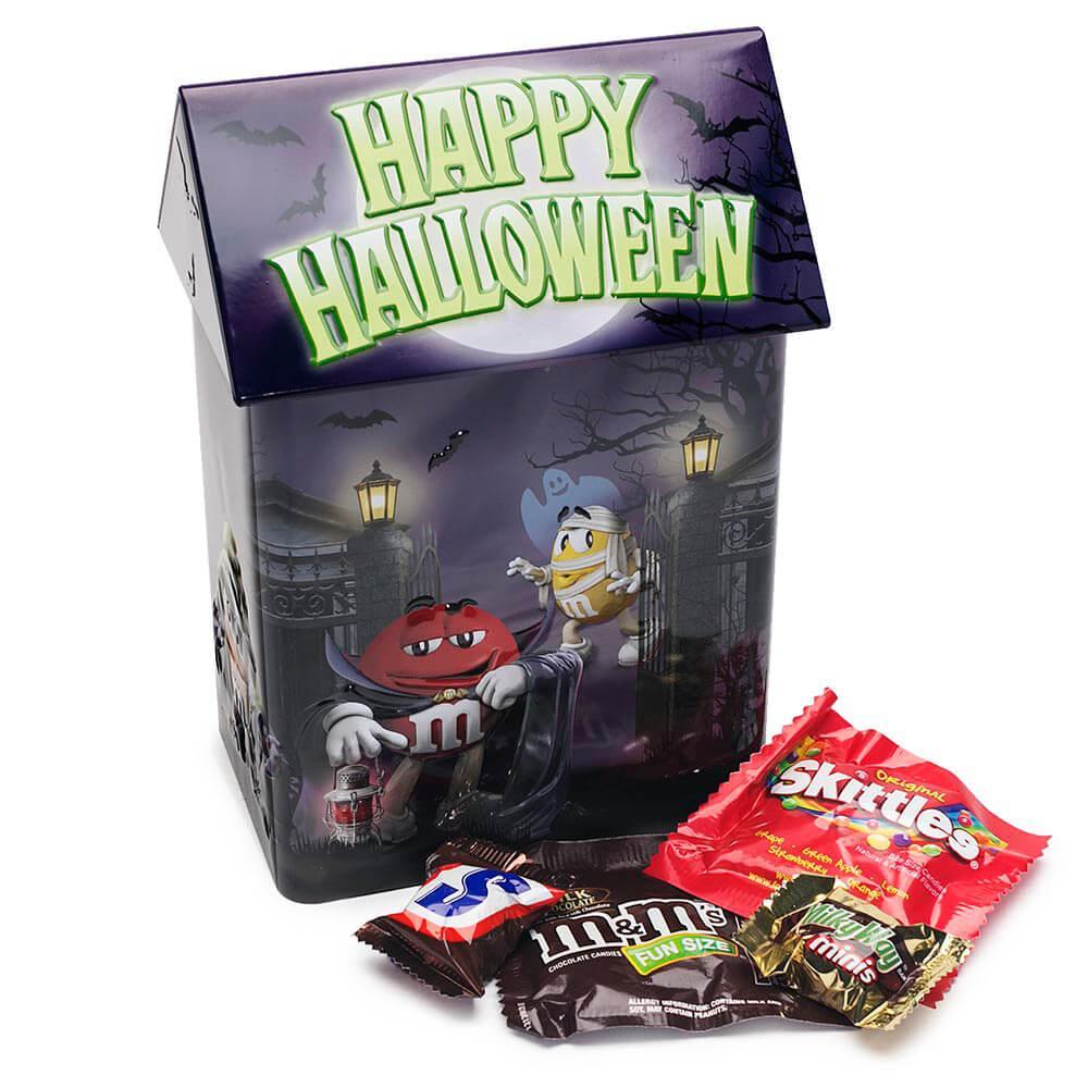 Glow in the Dark M&M's - Snickers - Skittles - Milky Way Candy Assortment Tin - Candy Warehouse