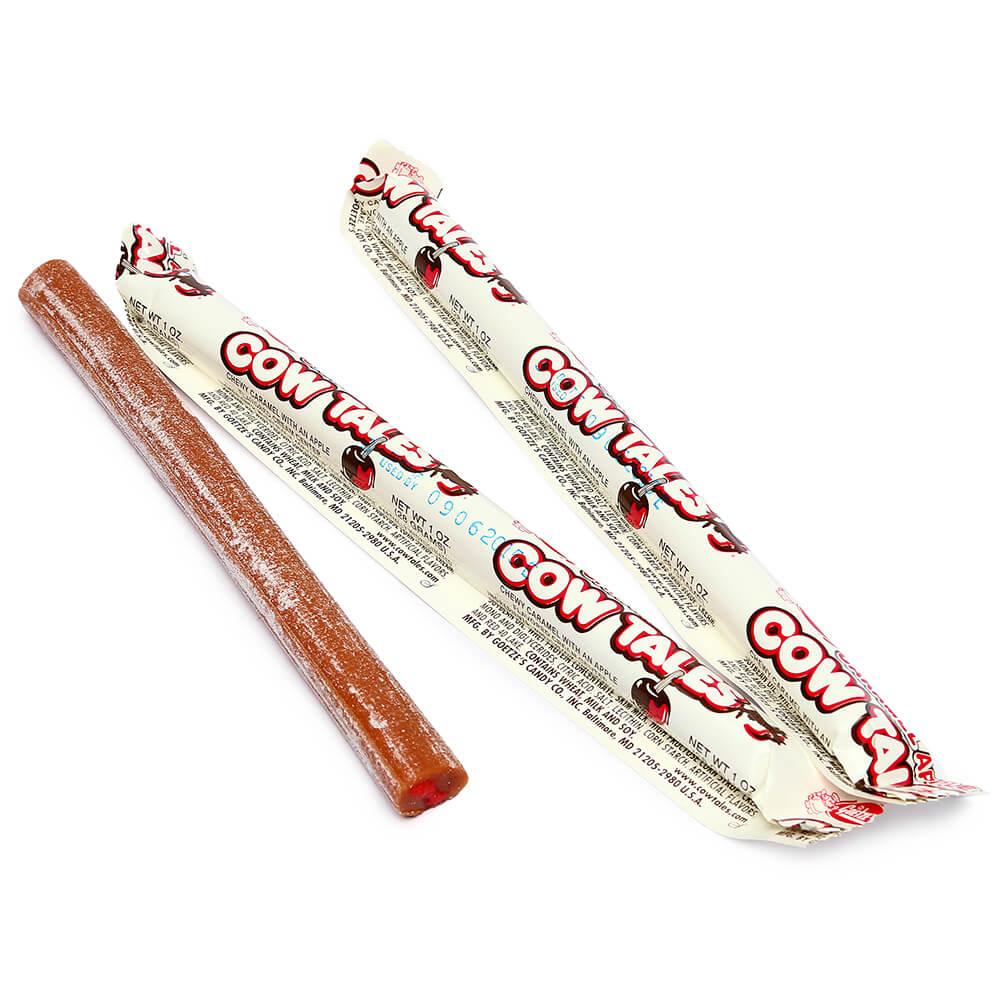 Goetze's Cow Tales Caramel Apple Sticks: 36-Piece Box - Candy Warehouse