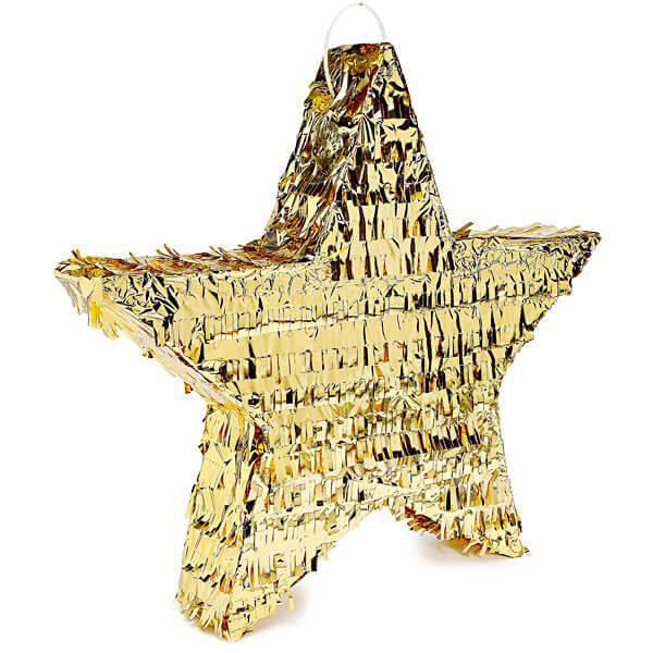 Gold Foil Star Pinata - Candy Warehouse