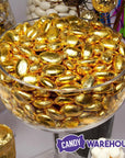 Gold Foil Wrapped Jordan Almonds Candy: 1LB Bag - Candy Warehouse