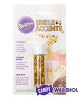 Gold Hearts Edible Accents: 0.06-Ounce Bottle - Candy Warehouse