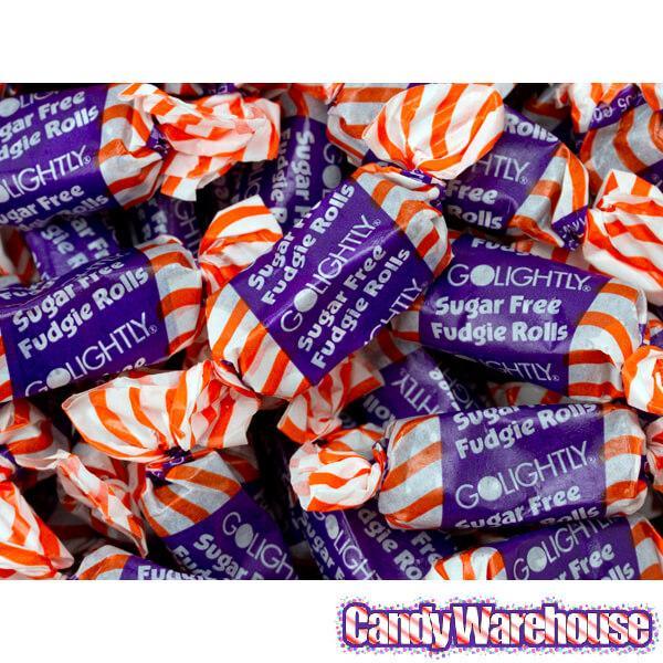 GoLightly Sugar Free Fudgie Rolls Candy: 5LB Bag - Candy Warehouse