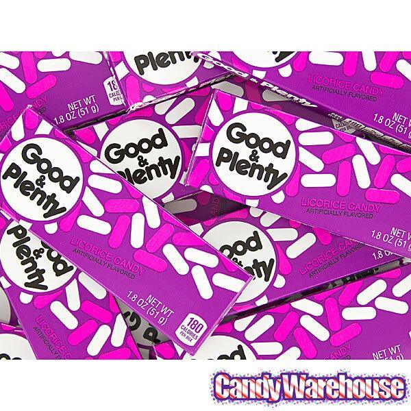 Good &amp; Plenty Candy Packs: 24-Piece Box - Candy Warehouse