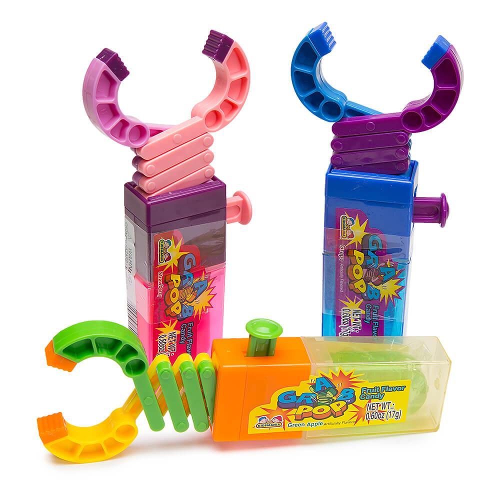 Grab Pop Robot Arm Lollipops: 12-Piece Box - Candy Warehouse