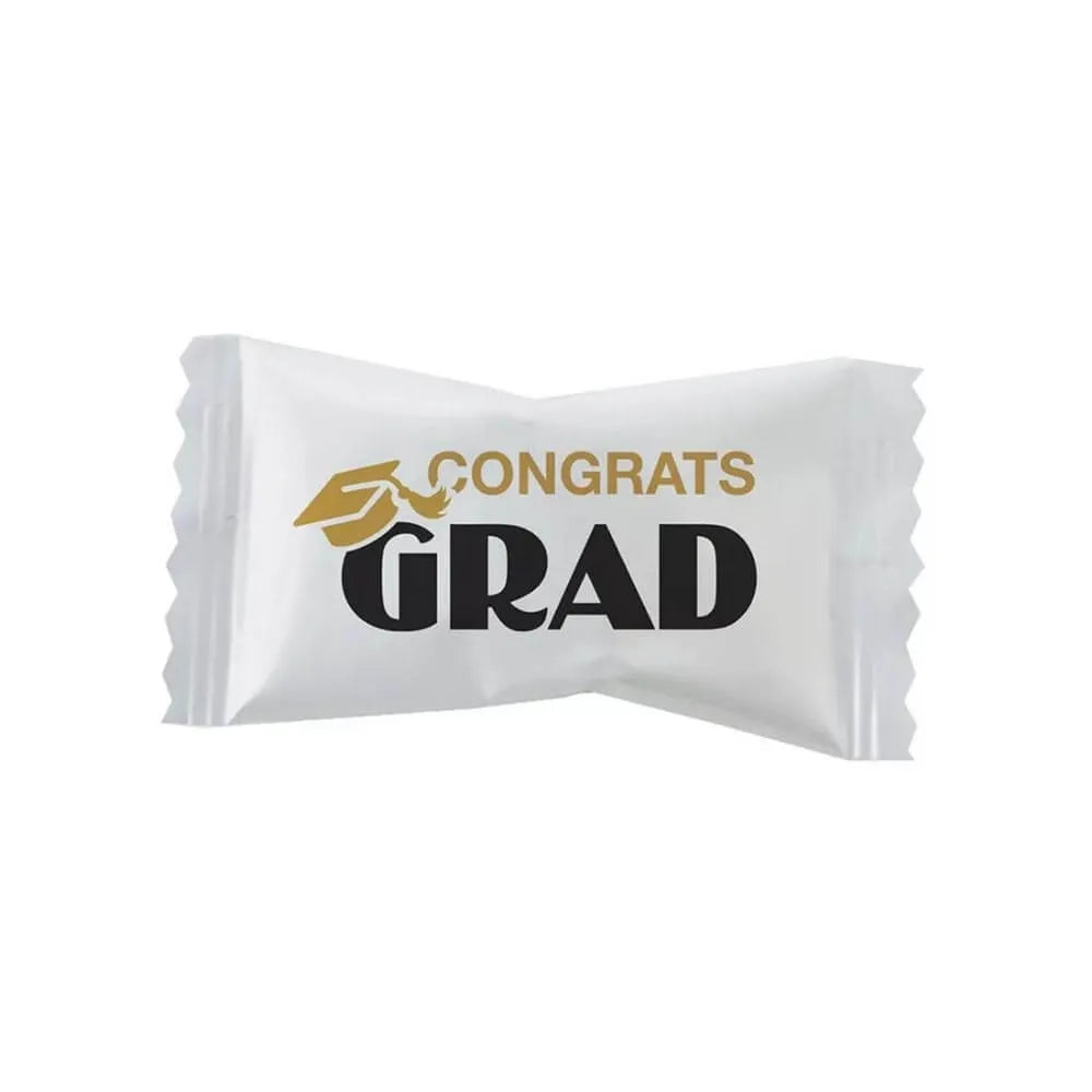 Graduation Wrapped Buttermint Creams: 300-Piece Case - Candy Warehouse