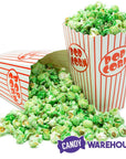 Green Candy Coated Popcorn - Green Apple: 1-Gallon Bag