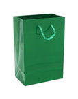 Green Glossy Candy Bags with Handles - Small: 12-Piece Pack