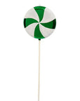 Green Swirl Plastic Candy Lollipop - 40 Inch