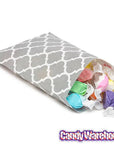 Grey Casablanca Pattern Candy Bags: 25-Piece Pack