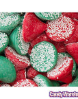 Guittard Christmas Red & Green Chocolate Nonpareils: 5LB Bag - Candy Warehouse