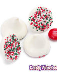 Guittard White Mint Chocolate Christmas Nonpareils Candy Drops: 5LB Bag - Candy Warehouse