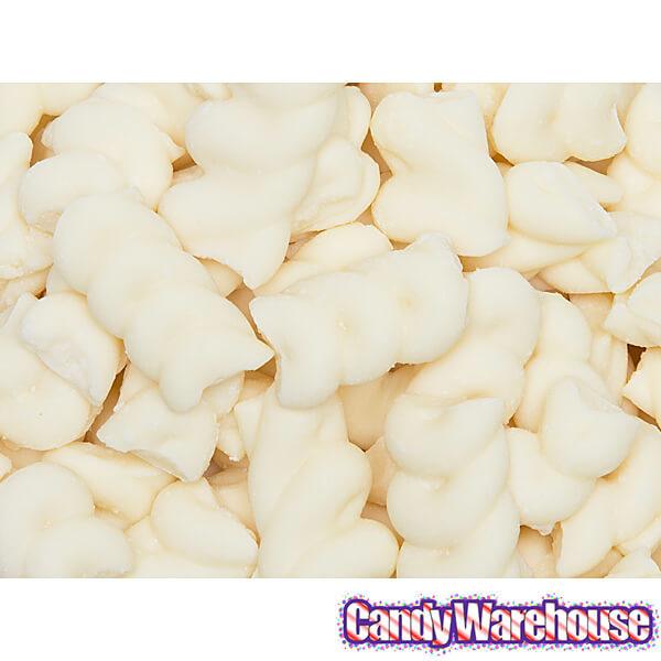 Guittard White Satin Ribbons: 50LB Bag - Candy Warehouse