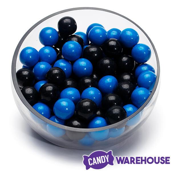 Gumballs Color Combo - Blue and Black: 4LB Box - Candy Warehouse