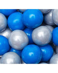 Gumballs Color Combo - Blue and Silver: 4LB Box - Candy Warehouse