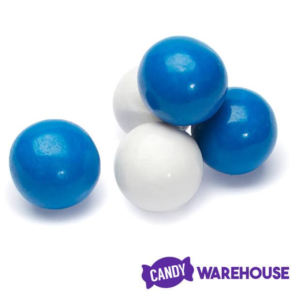 Gumballs Color Combo - Blue and White: 4LB Box - Candy Warehouse