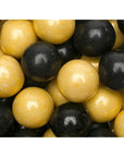 Gumballs Color Combo - Gold and Black: 4LB Box - Candy Warehouse