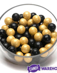 Gumballs Color Combo - Gold and Black: 4LB Box - Candy Warehouse