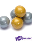 Gumballs Color Combo - Gold and Silver: 4LB Box - Candy Warehouse