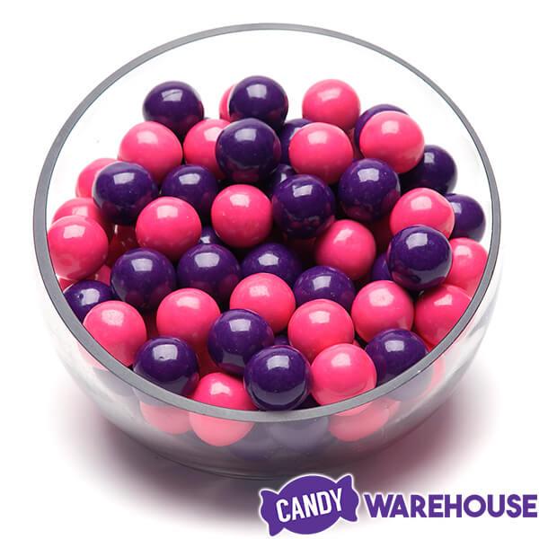 Gumballs Color Combo - Purple and Pink: 4LB Box - Candy Warehouse