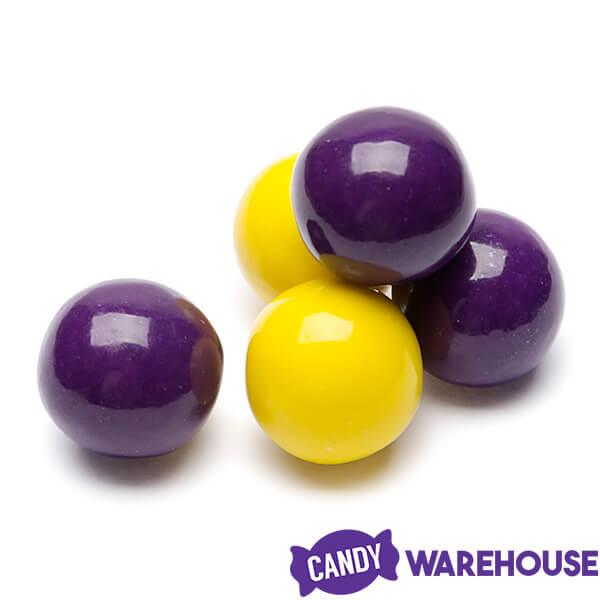 Gumballs Color Combo - Purple and Yellow: 4LB Box - Candy Warehouse