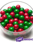 Gumballs Color Combo - Red and Green: 4LB Box - Candy Warehouse