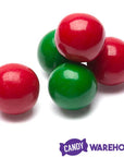 Gumballs Color Combo - Red and Green: 4LB Box - Candy Warehouse