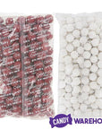 Gumballs Color Combo - Red and White: 4LB Box - Candy Warehouse