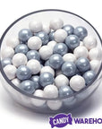 Gumballs Color Combo - Silver and White: 4LB Box