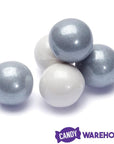 Gumballs Color Combo - Silver and White: 4LB Box