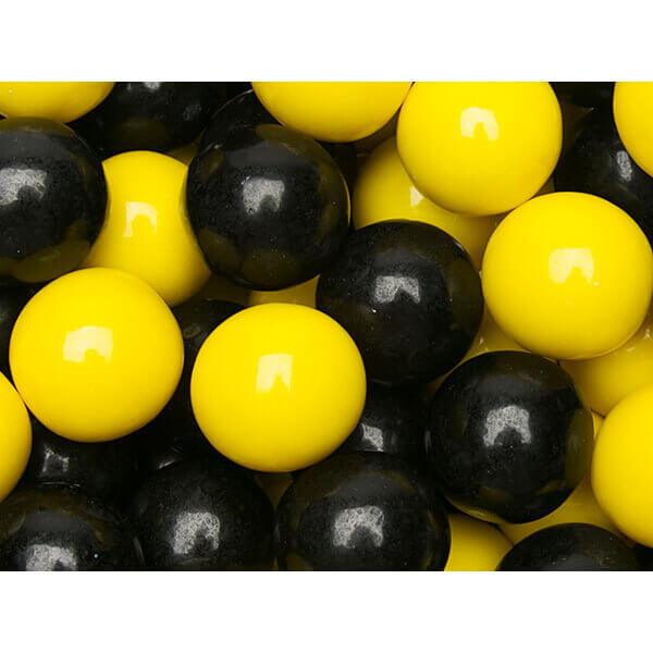 Gumballs Color Combo - Yellow and Black: 4LB Box - Candy Warehouse