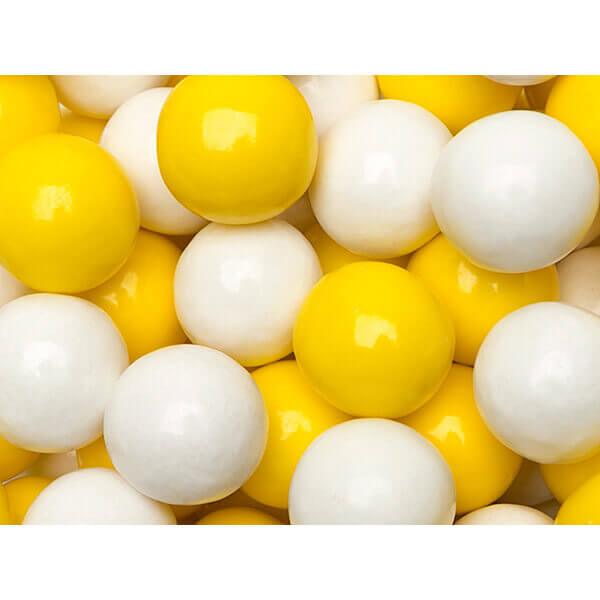 Gumballs Color Combo - Yellow and White: 4LB Box - Candy Warehouse