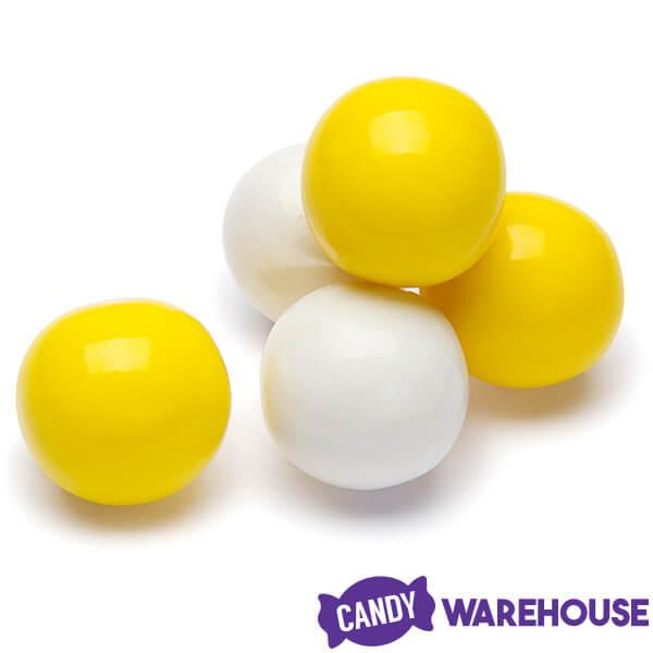 Gumballs Color Combo - Yellow and White: 4LB Box - Candy Warehouse