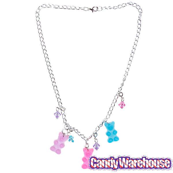 Gummy Bear Charm Necklace - Candy Warehouse