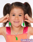 Gummy Bear Earrings - Green