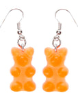 Gummy Bear Earrings - Orange - Candy Warehouse