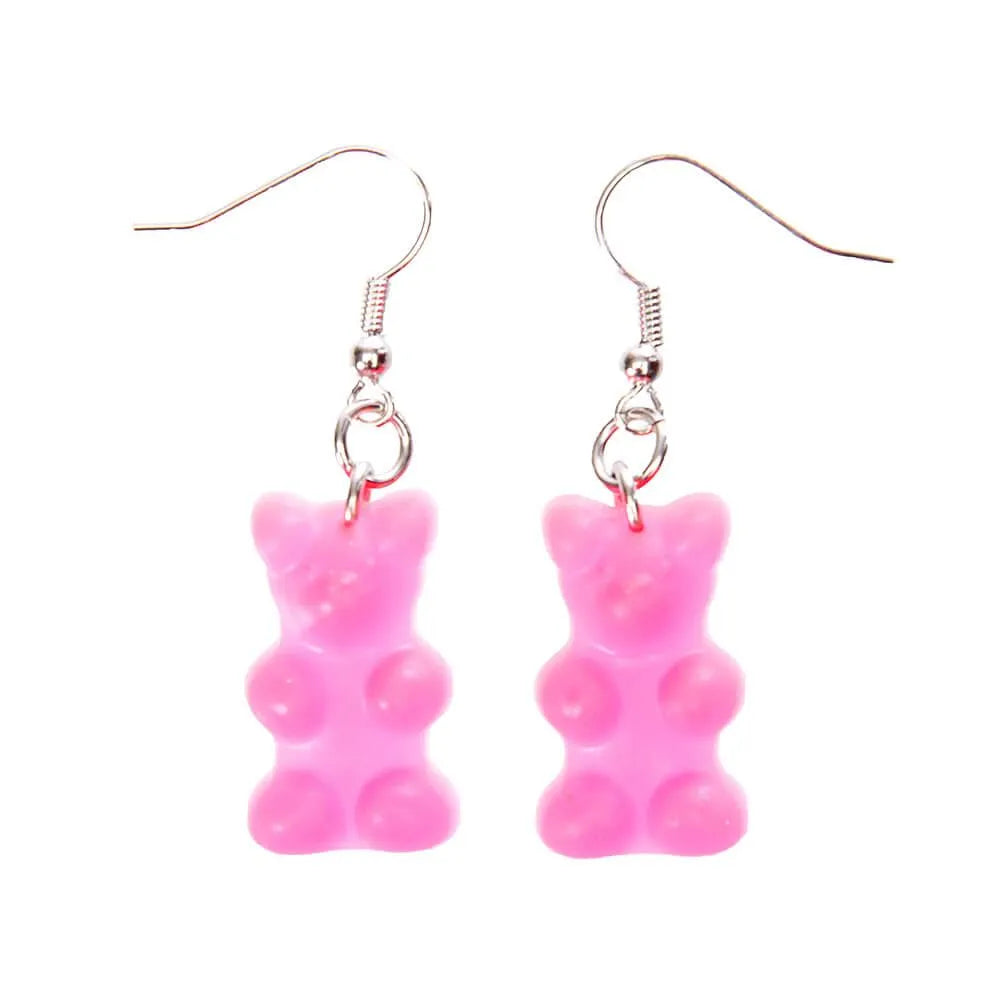 Gummy Bear Earrings Pink Candy Warehouse